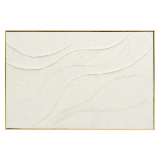 J Line Tableau Onde Acrylique Écru L120xB4xH80 cm Jline 57396 by Jolipa 57396.