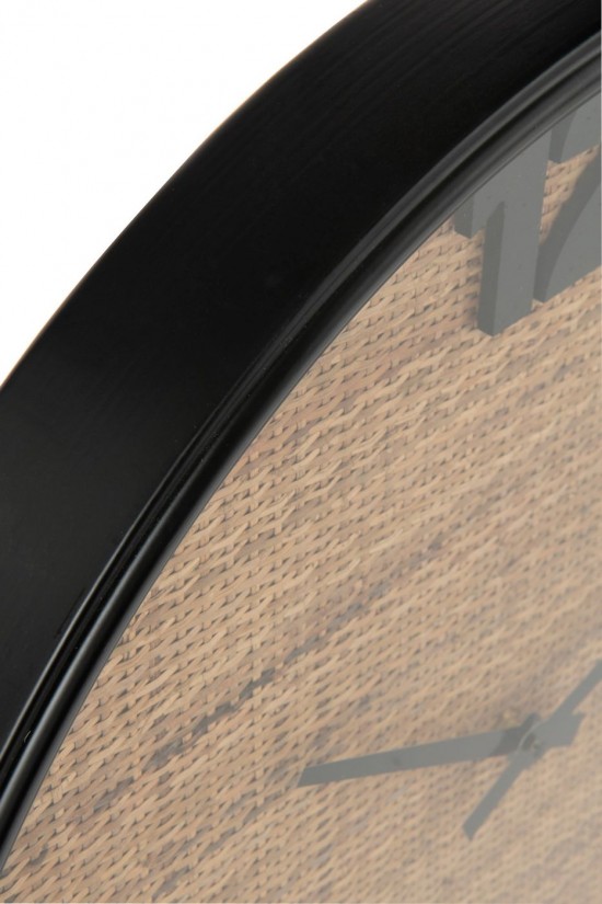 J-Line J Line horloges murales Jolipa Horloge Murale Mdf Marron Noir Small.