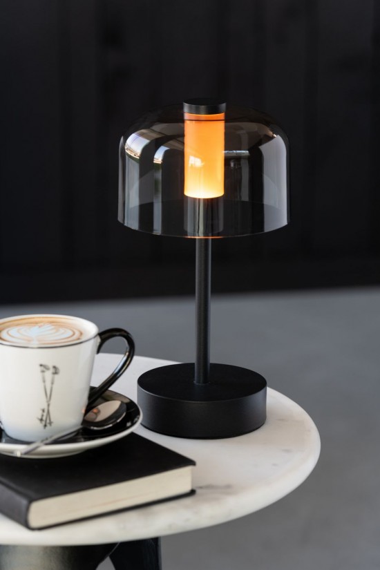 J-Line Lámpara Woa Metal Negro.