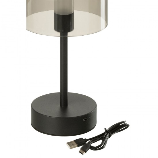 J-Line Éclairage Armatures Luminaires D'intérieur Pieds De Lampe Avec Abat Jour Lampes De Table 57425.