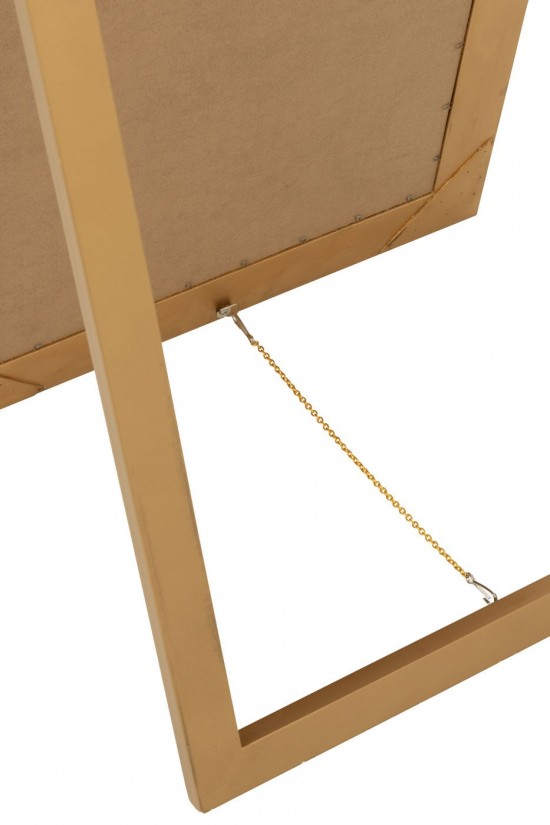 J-Line J Line miroirs sur pied Miroir Sur Pied Emi Bois Doré.