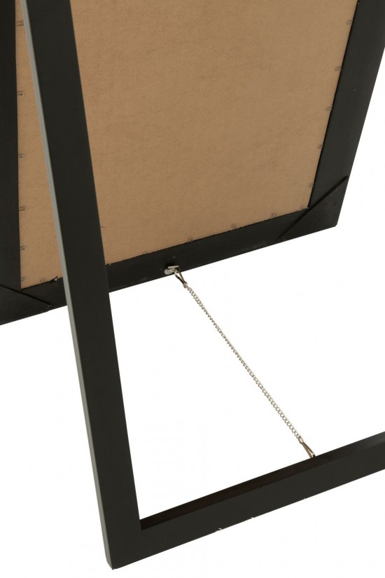 J-Line J Line miroirs sur pied Miroir Sur Pied Emi Bois Noir.