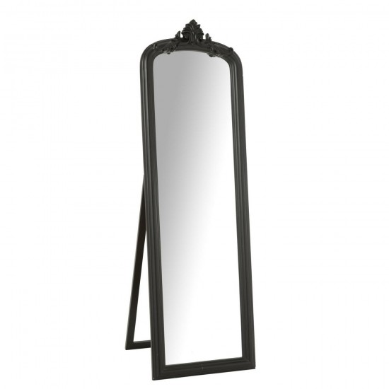 J Line Miroir Sur Pied Emi Bois Noir L56xB180xH8 cm Jline 57465 by Jolipa 57465.