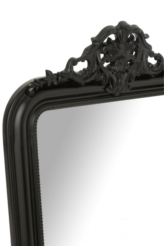 J-Line J Line Miroir mural Miroirs murals Jolipa Miroir Mural Ema Bois Noir.