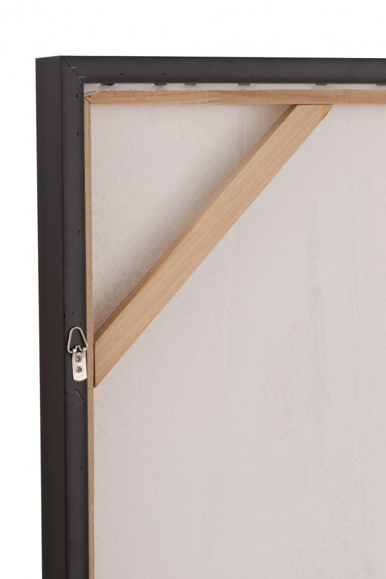 J-Line J Line tableaux peintures Jolipa Tableau Eiffel Acrylique Beige Noir.