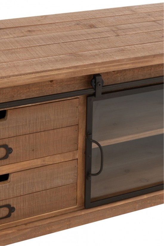 J-Line J Line Meuble TV Meubles TV Meuble Tv Sia Mdf Naturel.