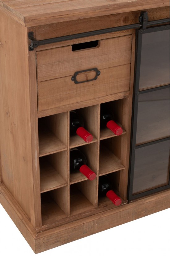 J Line Meuble Lia Mdf Naturel L148xB39xH82 cm Jline 57489 by Jolipa 57489.