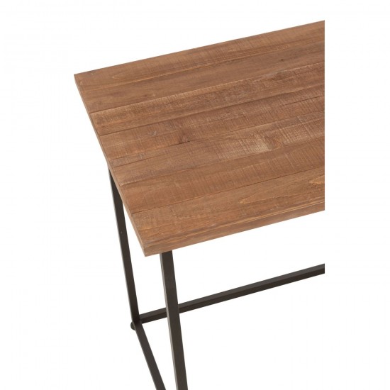 J-Line Escritorio Moa Mdf Natural.