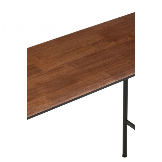 J-Line J Line tables de drapier murales Console Neo Caoutchouc Naturel Noir.