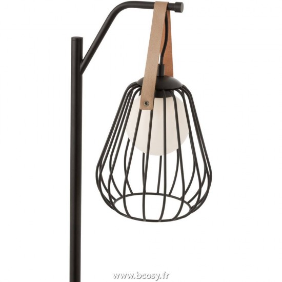 Jolipa Jline Lampe Table Ignes Acier Marbre Noir