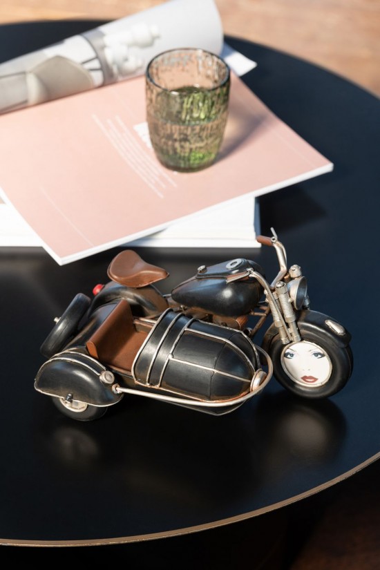 Jolipa Moto Antique Métal Noir.