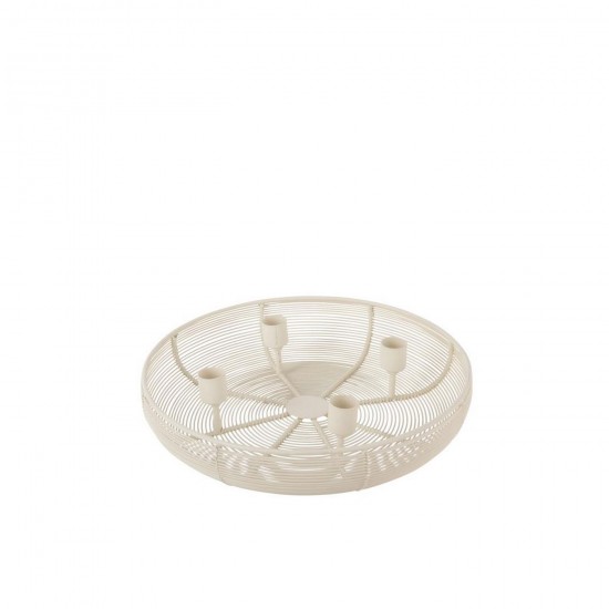 J Line Chandelier Fer Blanc L31xB31xH7 cm Jline 57639 by Jolipa 57639.