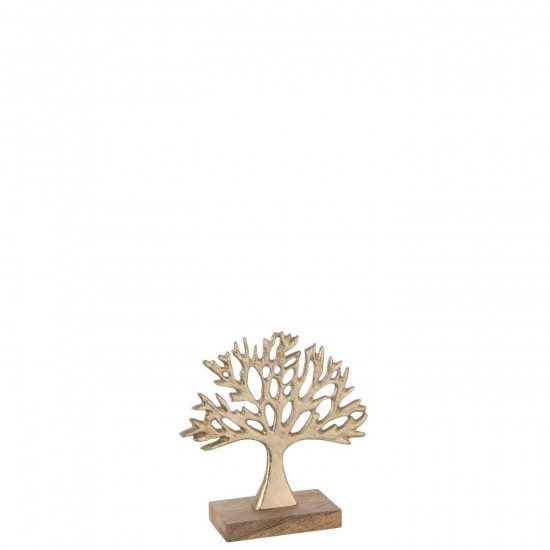 J Line Arbre Aluminium Champagne Small L17xB6xH17 cm Jline 57650 by Jolipa 57650.