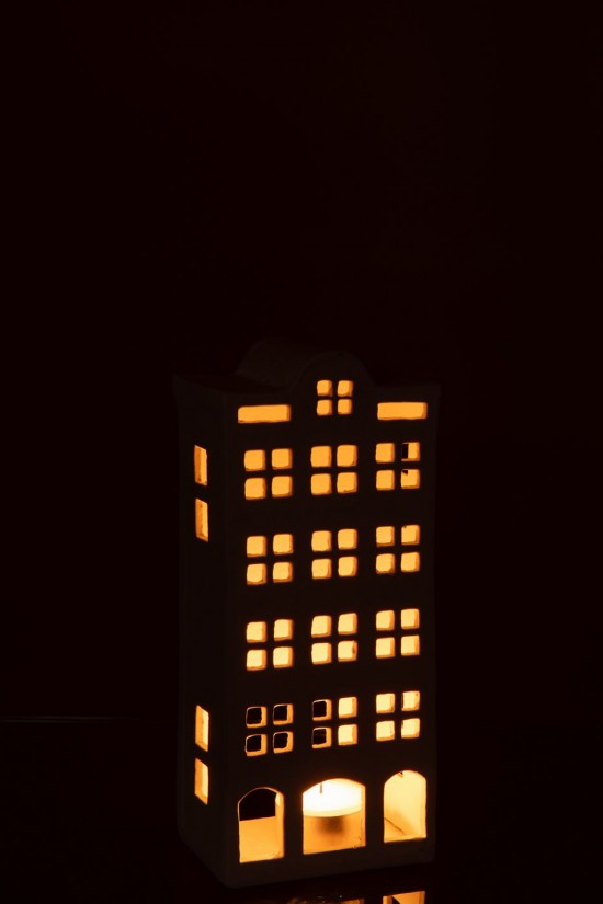 J-Line J Line photophores Jolipa Photophore Aluminium Blanc.