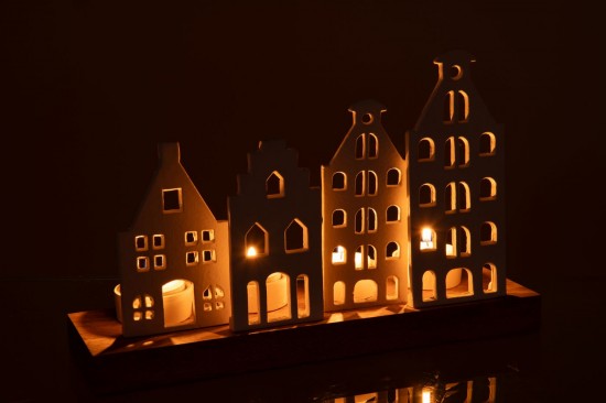 J-Line J Line photophores Jolipa Photophore Base Aluminium Blanc.