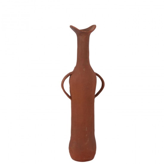 J Line Vase Aluminium Terracotta Large L16xB11xH49 cm Jline 57664 by Jolipa 57664.