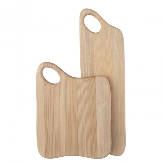 Jolipa Planche À Découper Nam Irrégulier Bois De Frêne Naturel Large.