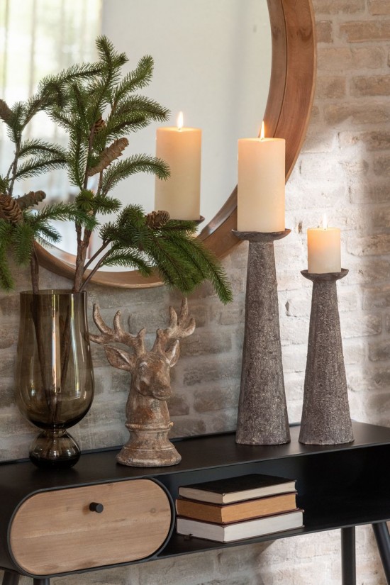 Jolipa Vase Gobelet Haut Verre Gris.