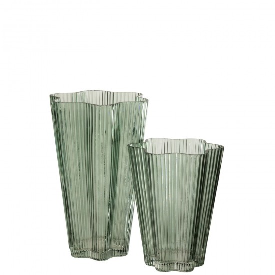 J-Line J Line vases Jolipa Vase Verre Gris Vert Large.
