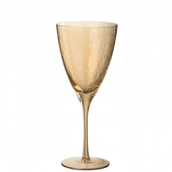J Line Verre À Vin Verre Doré L10xB8xH23 cm Jline 58339 by Jolipa 58339 Prix par pièce.