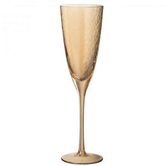 J Line Verre À Champagne Verre Doré L7xB7xH26 cm Jline 58340 by Jolipa 58340 Prix par pièce.