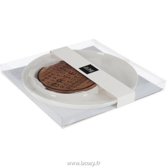 J-Line J Line verre à boire verres à boire Jolipa Verre Ligné Verre Transparent Rose Saumon.