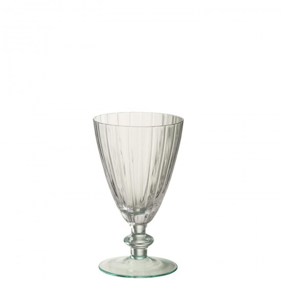 J Line Verre Ligné Verre Transparent Vert Clair L9xB8xH15 cm Jline 58348 by Jolipa 58348 Prix par pièce.