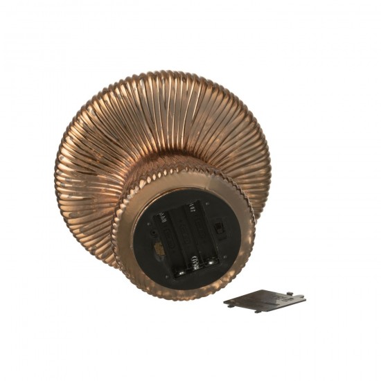 Jolipa Champignon Led Ligné Verre Marron.