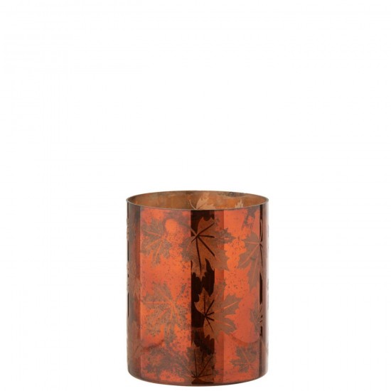 J Line Chandelier Verre Rouille Large L12xB12xH15 cm Jline 58582 by Jolipa 58582.