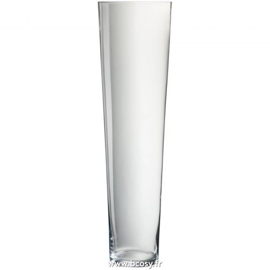 J Line Vase Verre Extra L25xB25xH90 cm JLine 58694 by Jolipa 58694.