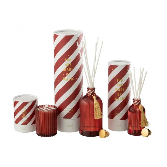 J-Line J Line diffuseurs de parfums Jolipa Diffuseur À Batons Magic Huile Parfumée Blanc Corail Large.