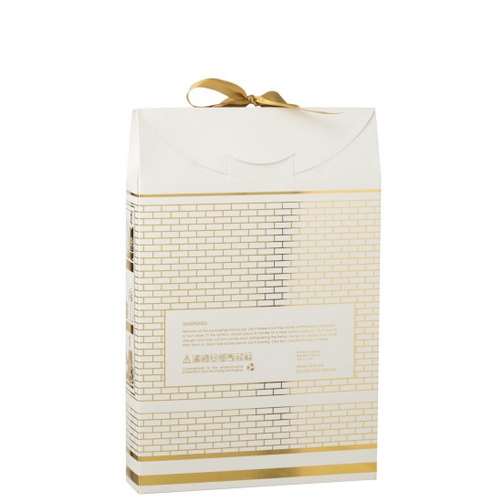 J-Line J Line bougies parfumées Jolipa Bougie Parfumée 12 Candles Surprise Window Cire Doré Blanc.
