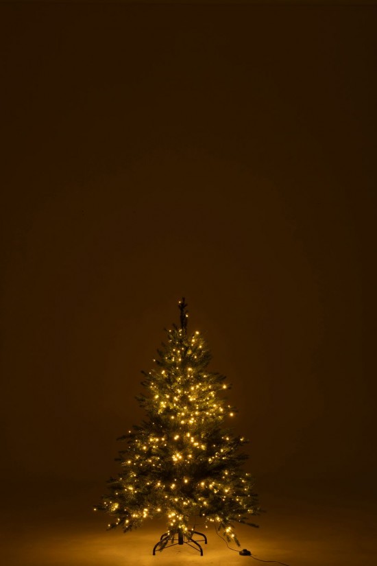 J-Line J Line arbres sapins de noel sur pied Jolipa Sapin De Noël 600 Led Plastique Vert Foncé Small.