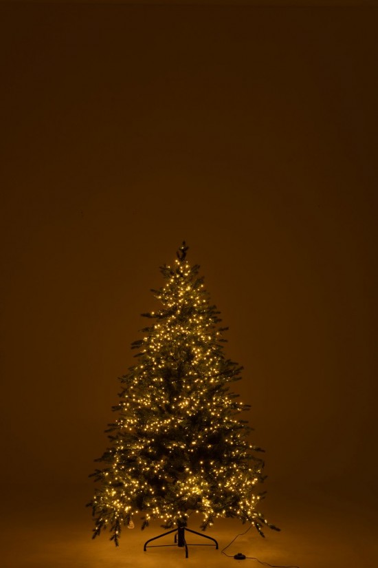 J-Line J Line arbres sapins de noel sur pied Jolipa Sapin De Noël 1600 Led Plastique Vert Foncé Medium.