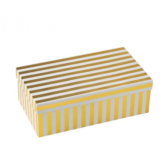 Jolipa Boite De 2 Tasse Sous Tasse Ligné Porcelaine Doré Blanc Large.