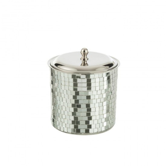 J Line Seau À Glace Mosaïque Acier Inoxydable Argenté L18xB14xH14 cm Jline 58946 by Jolipa 58946.
