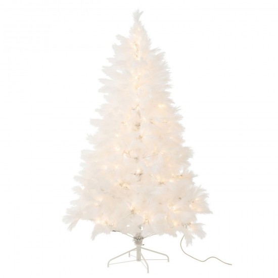 J Line Sapin De Noël 400 Led Pampa Métal Blanc L132xB132xH210 cm Jline 58983 by Jolipa 58983.