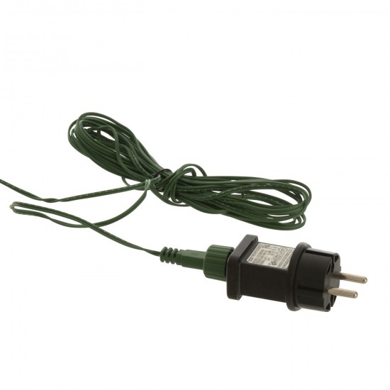 Jolipa Couronne 40 Led Rond Plastique Vert Foncé Large.