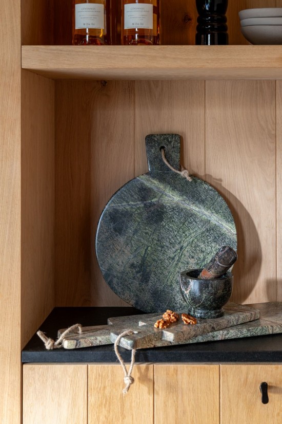 Jolipa Plateau À Fromage Rectangle Marbre Vert Kaki Vert Foncé Large.