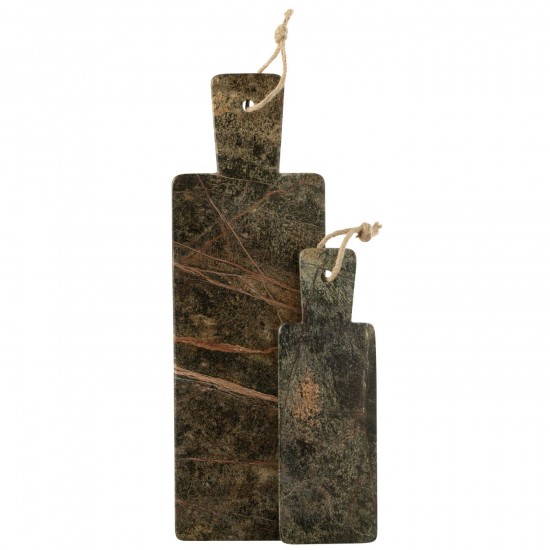 J-Line J Line planches à découper Jolipa Plateau À Fromage Rectangle Marbre Vert Kaki Vert Foncé Large.