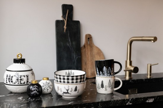 Jolipa Bol Dolomite Blanc Noir Assortiment De 2.