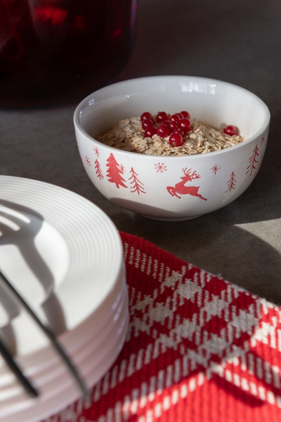 Jolipa Bol Dolomite Blanc Rouge Noël Assortiment De 2.