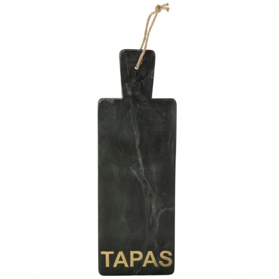 J Line Plateau À Fromage Rectangle Marbre Noir Doré Large L48xB17xH2 cm Jline 59201 by Jolipa 59201.