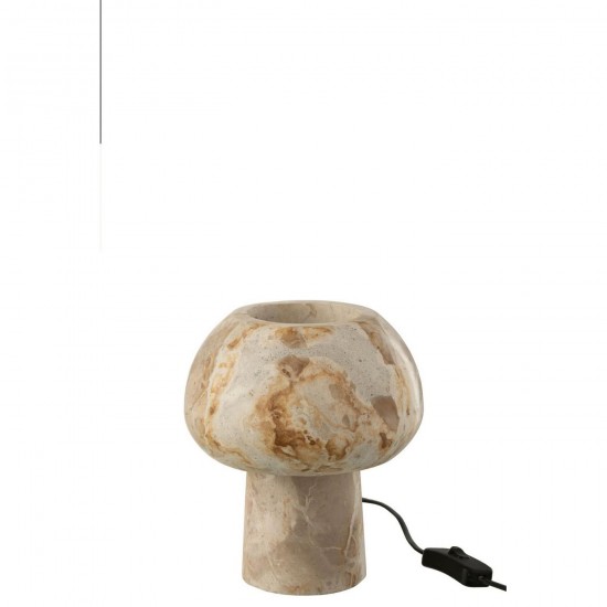 J Line Lampe De Table Marbre Beige L12xB12xH12 cm Jline 59221 by Jolipa 59221.