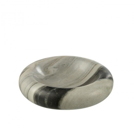 J Line Plat Marbre Noir Gris Clair Medium L29xB29xH7 cm Jline 59245 by Jolipa 59245.
