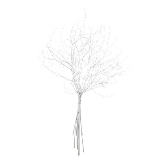 J Line Branche Fleur Séchée Argenté L40xB10xH50 cm Jline 59319 by Jolipa 59319.