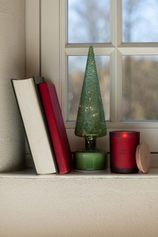 J-Line Albero Led Girevole Vetro Verde Large.