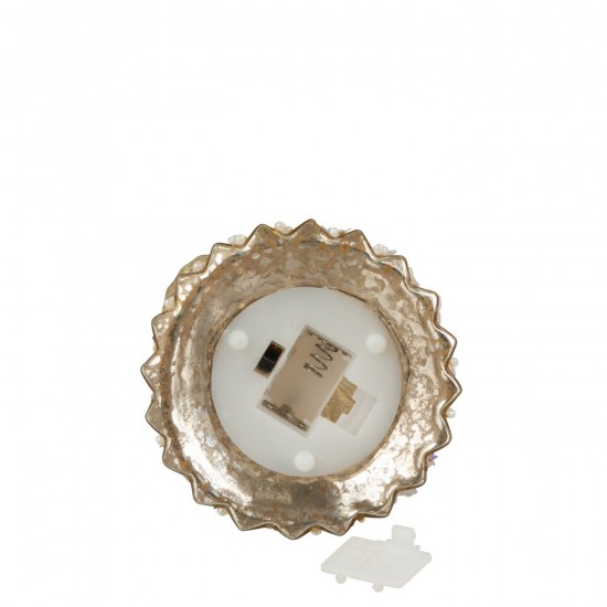 Jolipa Ange Led Verre Doré Small.