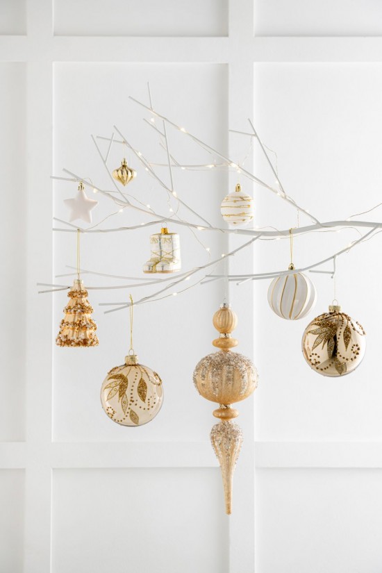 Jolipa Boule De Noël Goutte Paillettes Verre Doré.