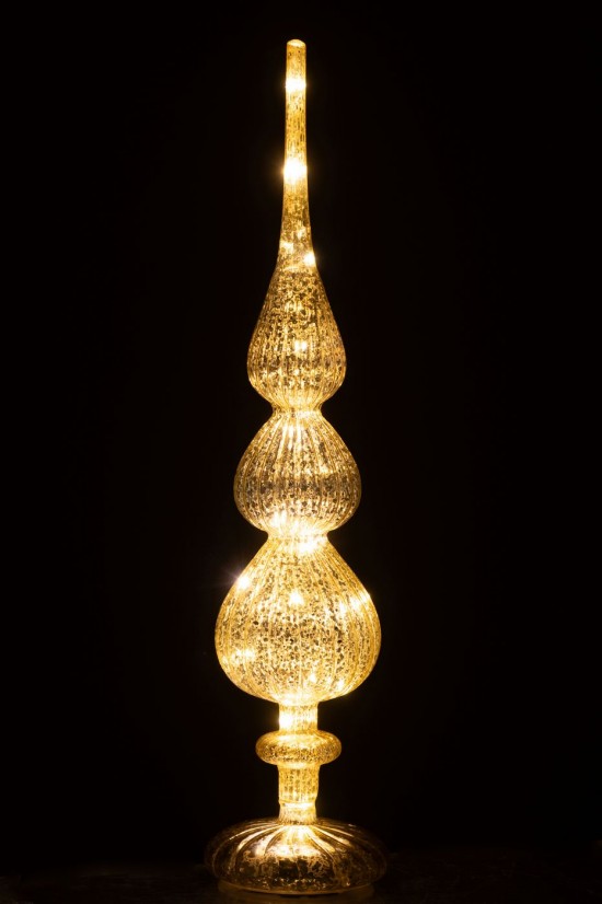 J-Line J Line hivers Jolipa Arbre Led Verre Doré.